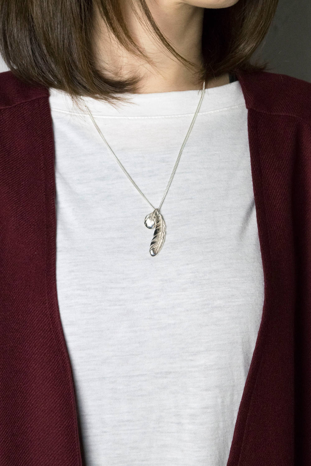 HARIM - 【お取り寄せ可能】New Leaf feather VERY SHINE Necklace