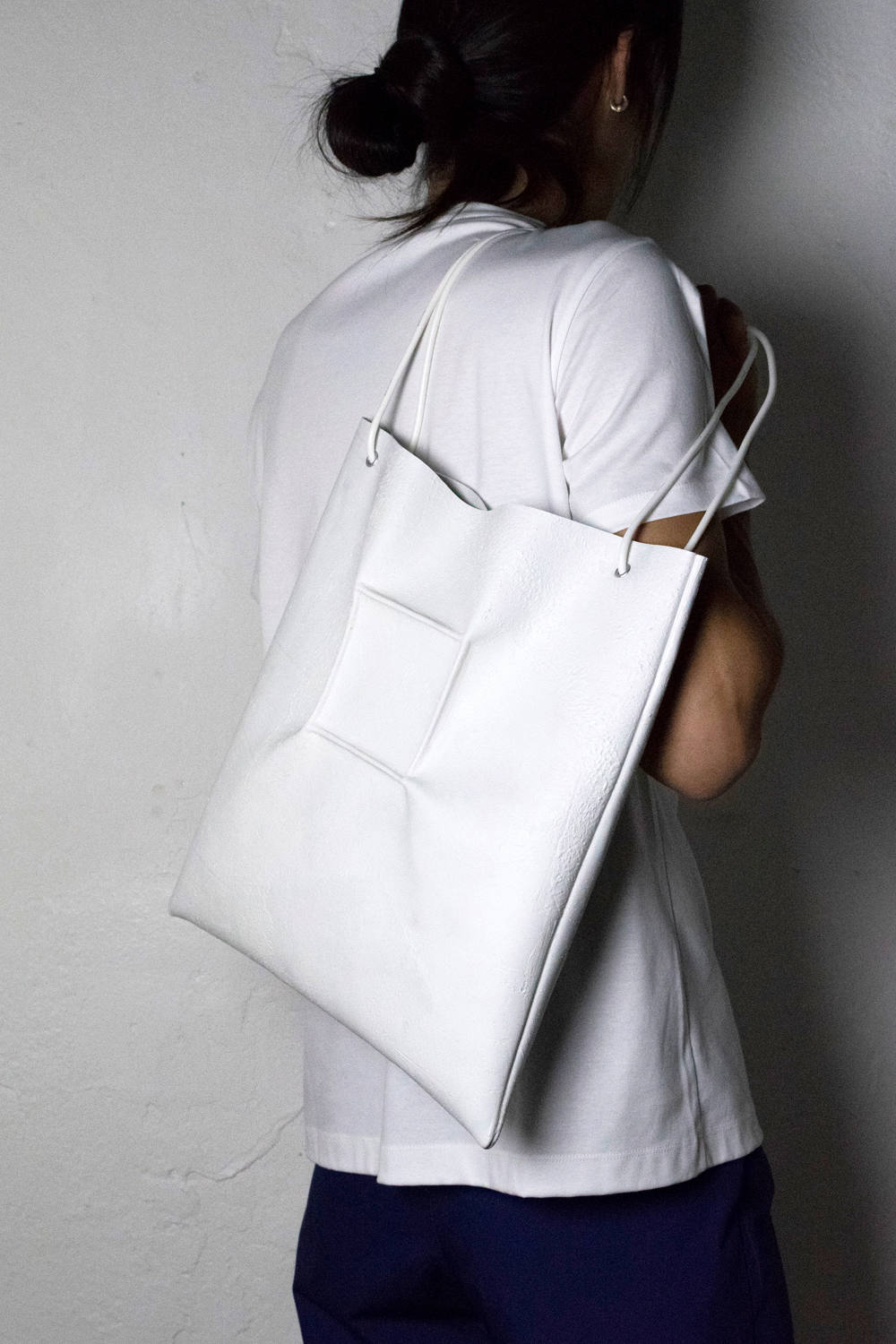 KAGARI YUSUKE - シンプルトート・クケイ [ホワイト] / w17-01