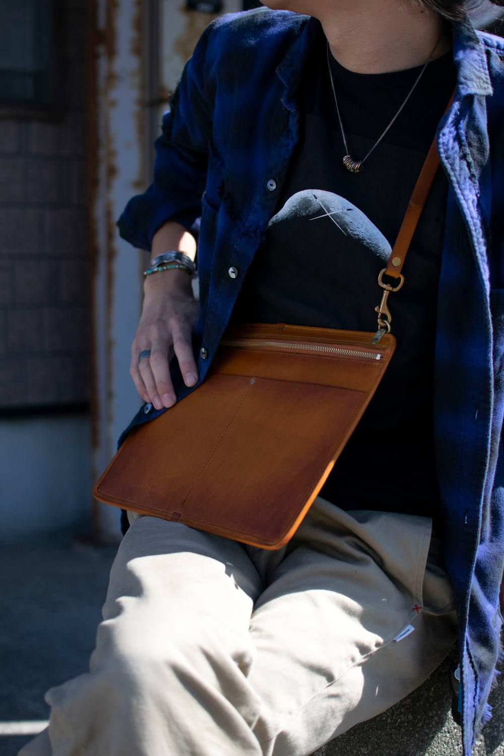 vasco - レザー3ウェイサコッシュ [マスタードキャメル] / LEATHER