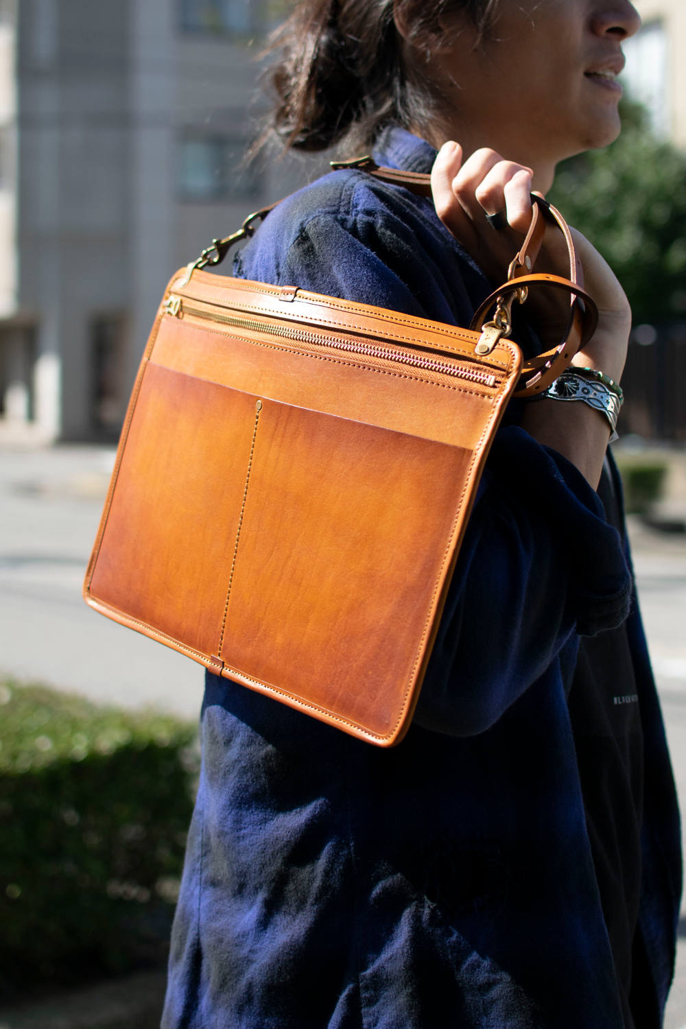 vasco - レザー3ウェイサコッシュ [マスタードキャメル] / LEATHER