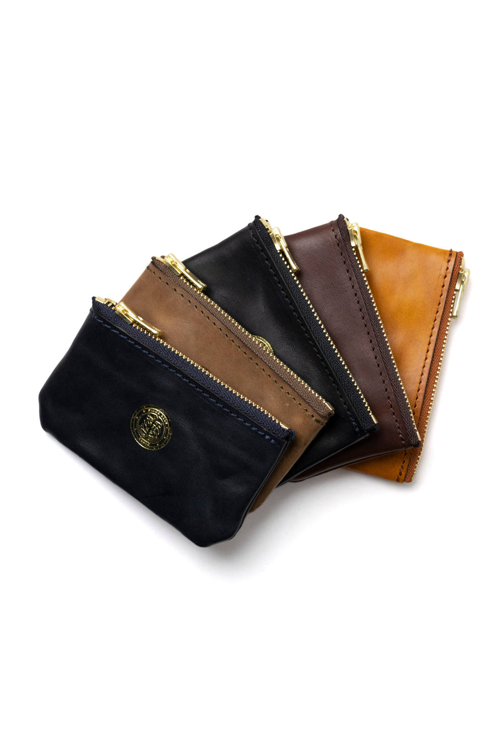 vasco - レザーネイバルジップケース [オリーブ] / LEATHER NAVAL ZIP