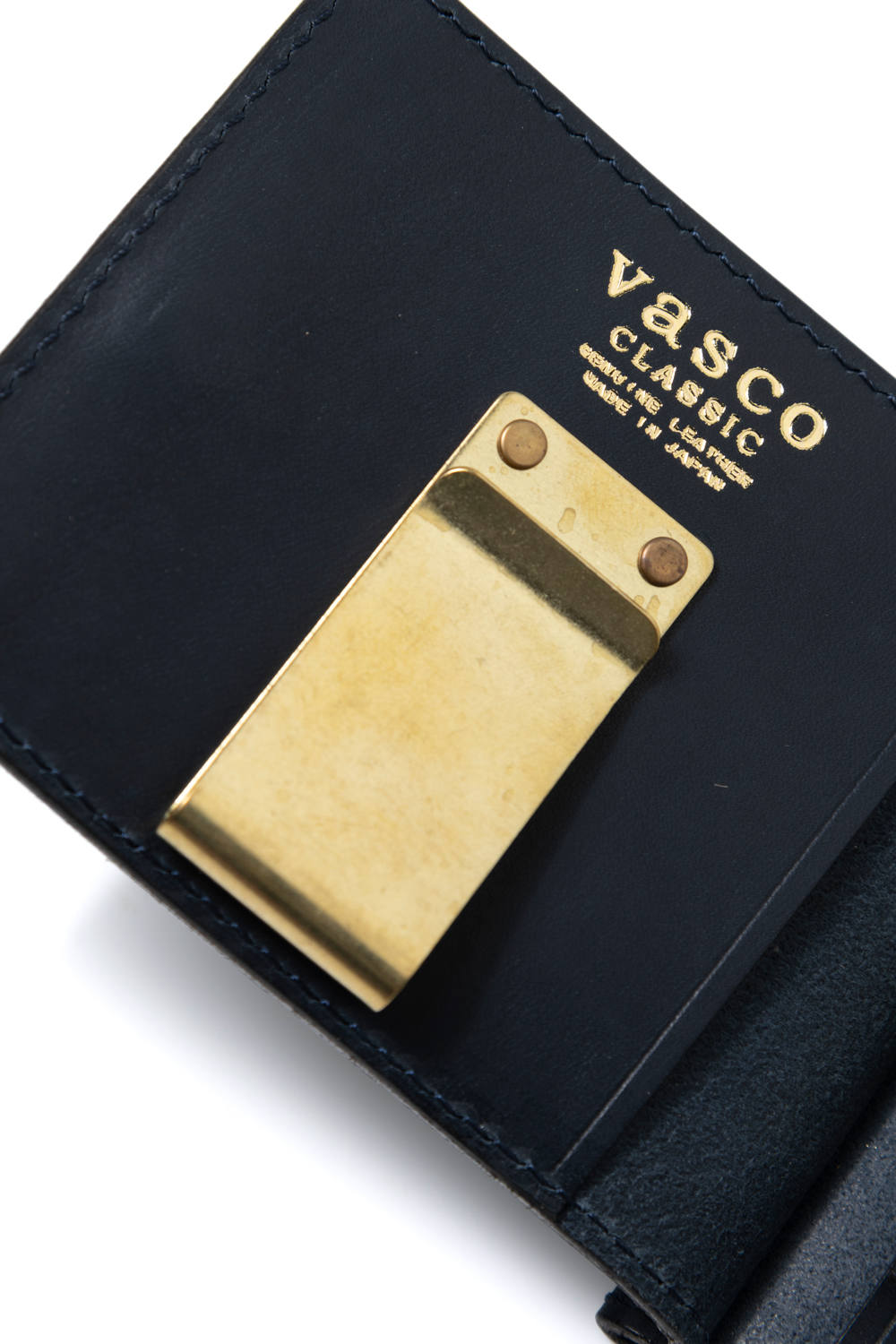 vasco - 【26SS / 予約受付中】LEATHER NAVAL MONEY CLIP [MARINE