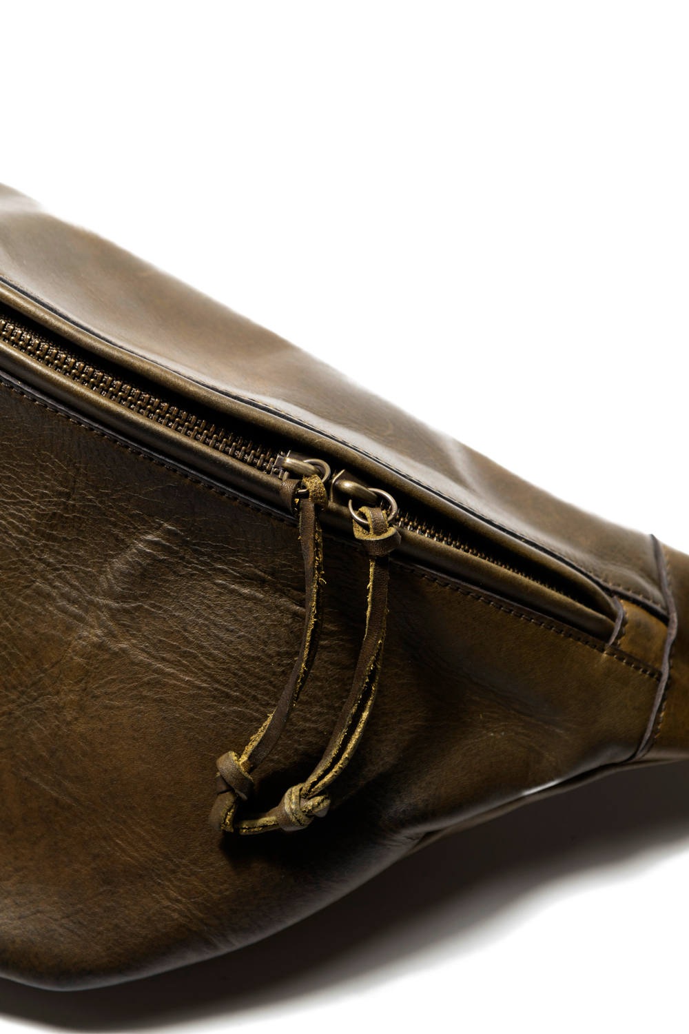 vasco - レザーウエストバッグ [オリーブ] / LEATHER WAIST BAG [OLIVE